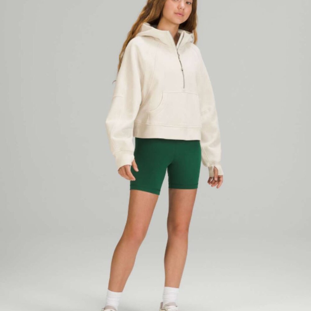 Lululemon Scuba Oversized Half-Zip Hoodie White Opal XS/S